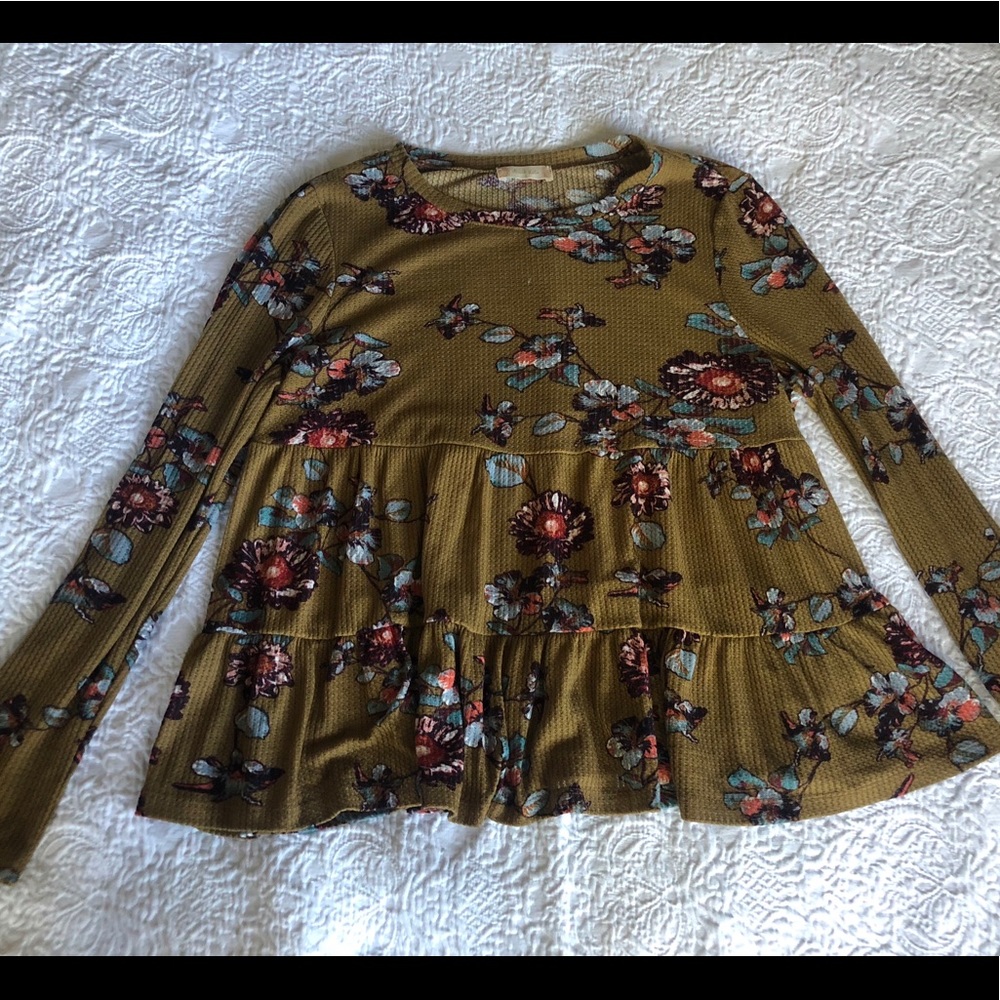 Altar’d State floral mustard top